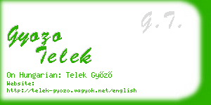 gyozo telek business card