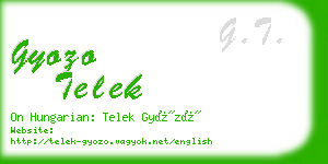 gyozo telek business card